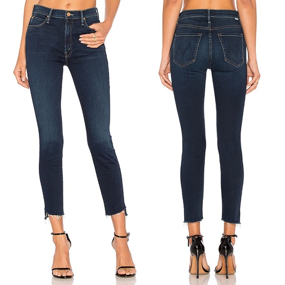 mother stunner zip ankle fray